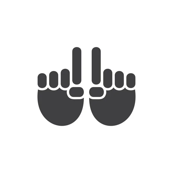 Vector van het aanwijs symbool van de vinger — Stockvector
