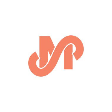 harfler ms basit eğrileri logo vektör