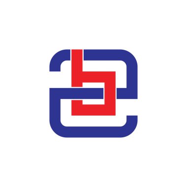 soyut harf zb bağlı geometrik çizgi logo vektör