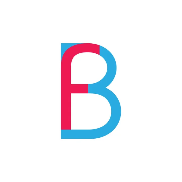 mektup fb basit bağlantılı logo vektör