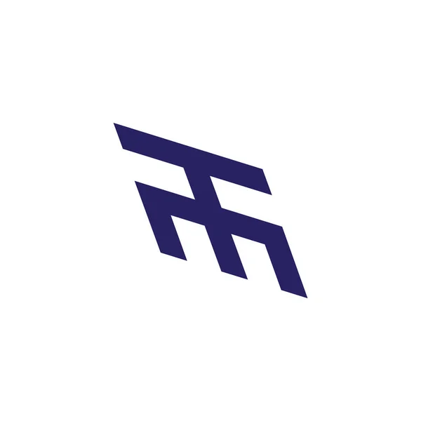 Abstrato letra mt linha geométrica simples logotipo —  Vetores de Stock