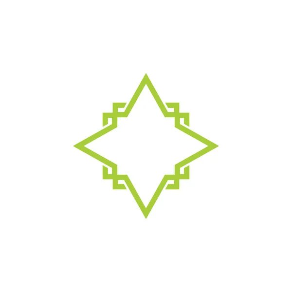 Star Frame Logo verknüpfter Vektor — Stockvektor