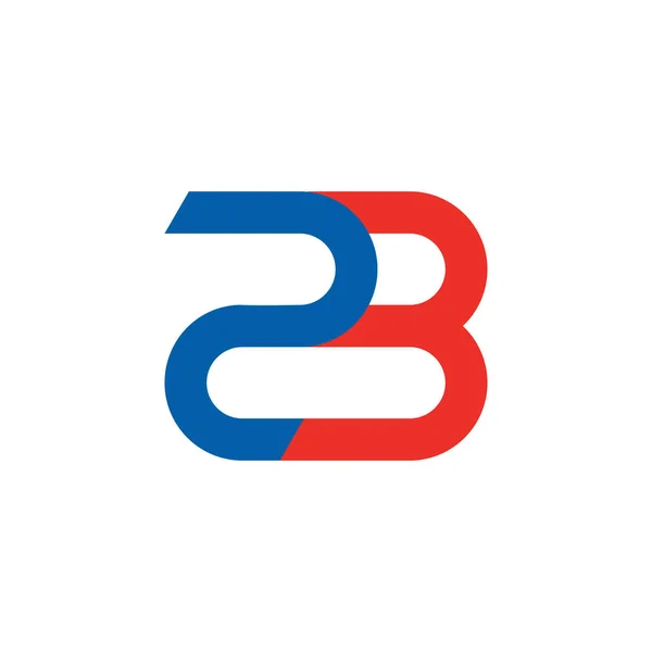 sayı 23 bağlantılı geometrik logo vektör