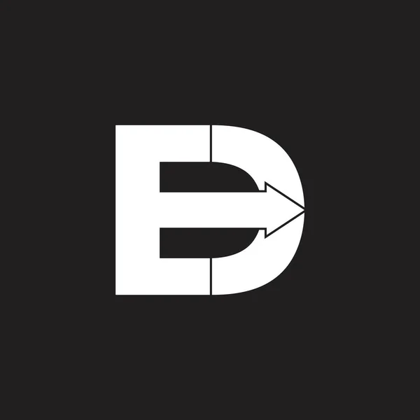 Ed Arrow geometriska logo vektor — Stock vektor
