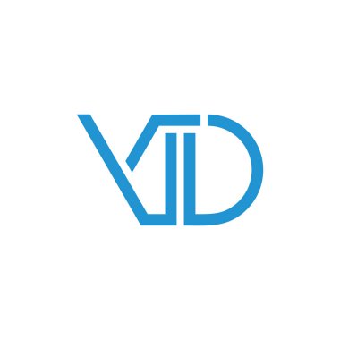 harfler vd basit geometrik çizgi logo vektör