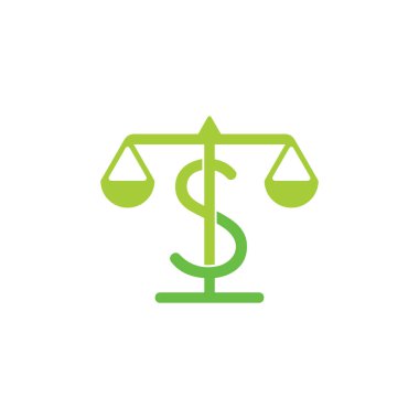 Bakiye denge sembol vektör yükseklik ölçek