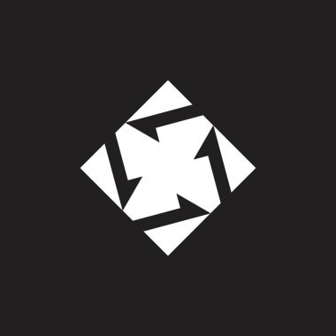 daire geometrik fan sembolü vektörü