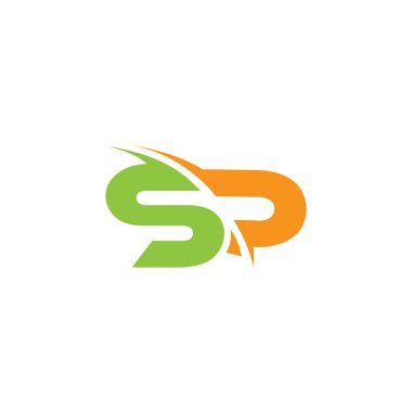 harfler sd swoosh dilim tasarım geometrik logo vektör