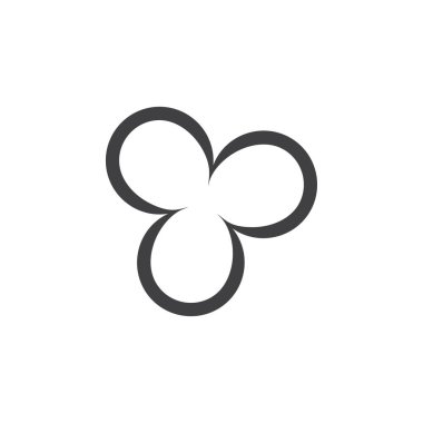 eğriler daire logo vektörü