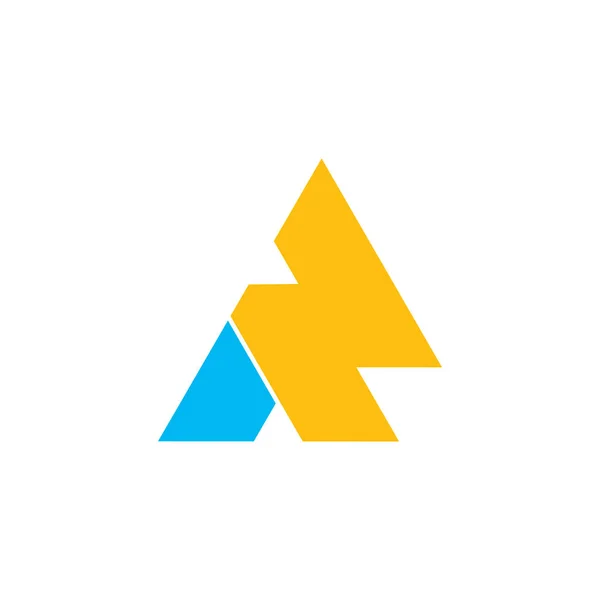 Abstrakcja geometrycznej list logo streszczenie wektor — Wektor stockowy
