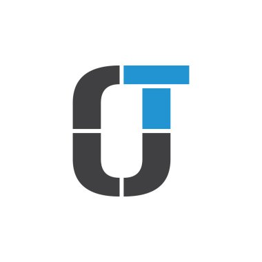 mektup ot sembolü geometrik logo vektör