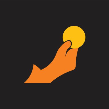 El sembol Logo vektör altın jeton