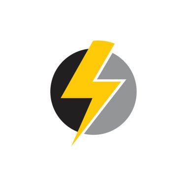 gök gürültüsü enerjisi basit dekorasyon vektörü