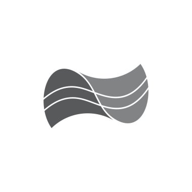 basit eğrileri soyut logo vektör bağlı