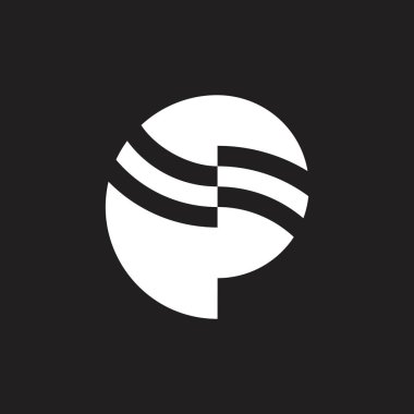 daire basit geometrik soyut logo vektör