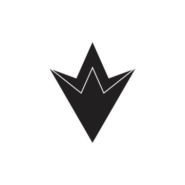 basit geometrik ok harfi v logo vektörü