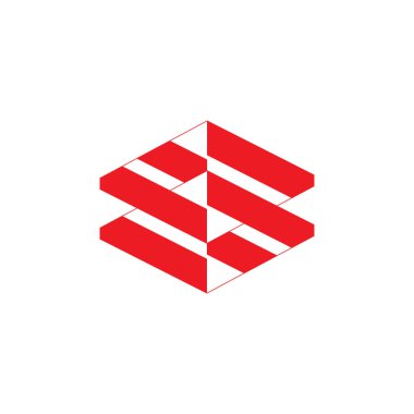 mektup bb basit monogram çizgili logo vektör