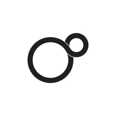 basit sonsuzluk çizgi logo vektör