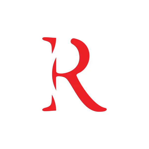 Lettera r vettore logo astratto — Vettoriale Stock