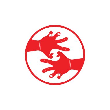 dekorasyon el elle korkutucu sembol vektör şiddet