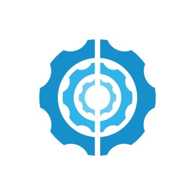 dişli makine basit degrade sembolü vektör