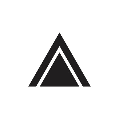 basit geometrik üçgen logo vektör