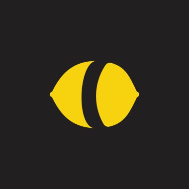 limonata sevimli basit geometrik logo vektör