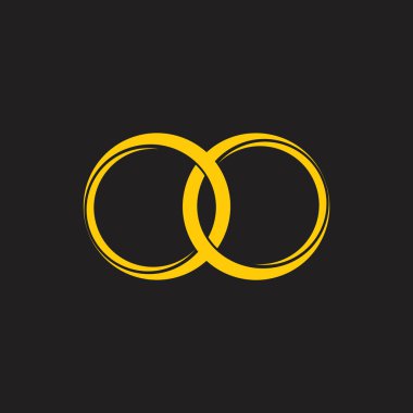 bağlantılı halka 3d logo vektörü