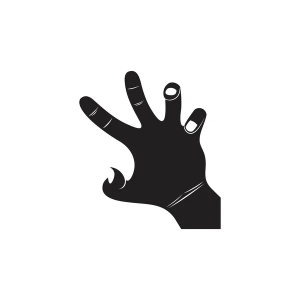Propojený grunge násilí děsivý ruční symbol dekorace vektor — Stockový vektor