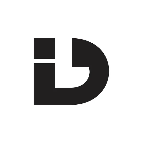 Brev lock symbol logo vektor — Stock vektor