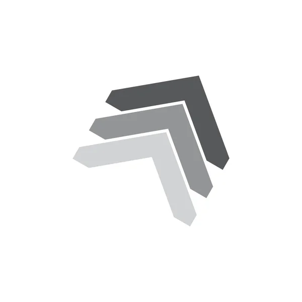 Gradienten Pfeil Logo Vektor — Stockvektor