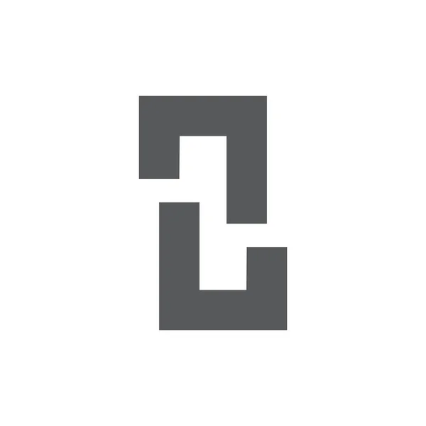 Abstrakte gebrochene Kette geometrisches Logo — Stockvektor