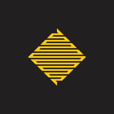 kare çizgili sonsuz çizgi geometrik logo vektör