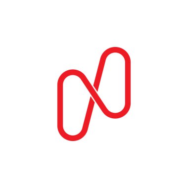 soyut sonsuzluk harf n çizgiler sanat logosu