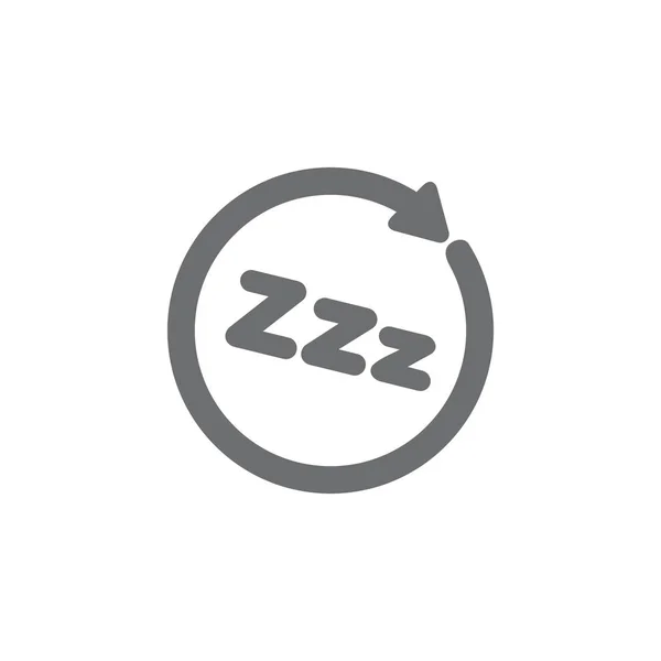 Zzz sonno processo simbolo decorazione vettore — Vettoriale Stock