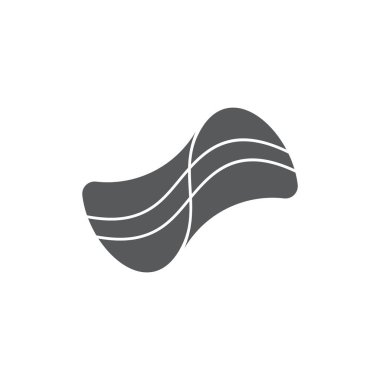 çizgili akış şekli logo vektörü