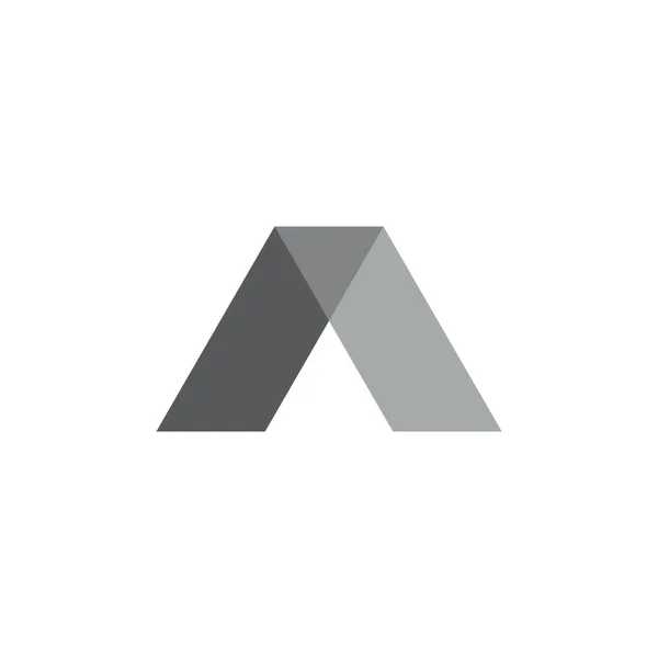 Letter a eenvoudige gradiënt logo vector — Stockvector
