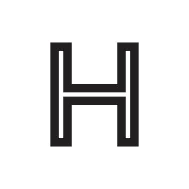 s basit geometrik çizgi logo vektör mektup