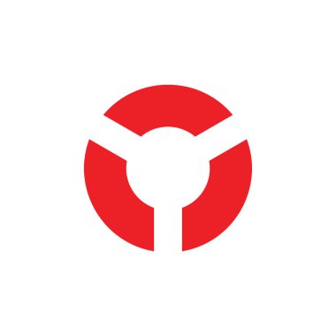 daire geometrik basit logo vektör