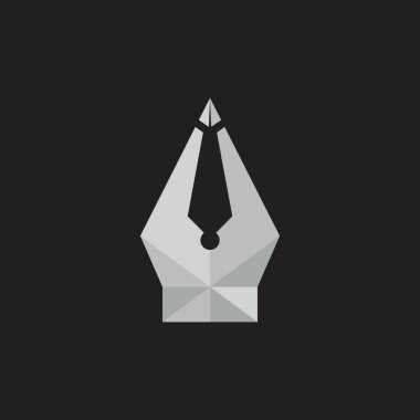 kalem heykeli sembol logo vektör