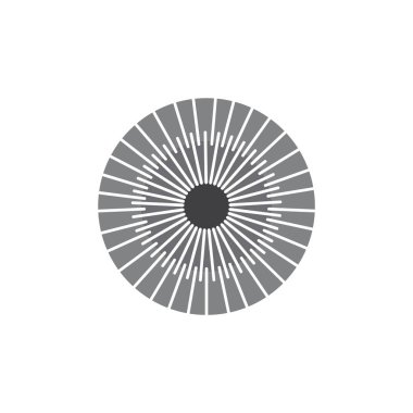 girdap parlaklık lineer çizgili logo vektör