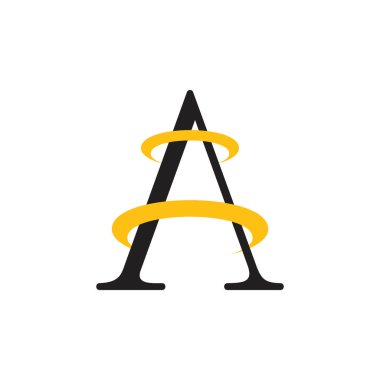 mektup bir rotasyon hareket tasarım logo vektör