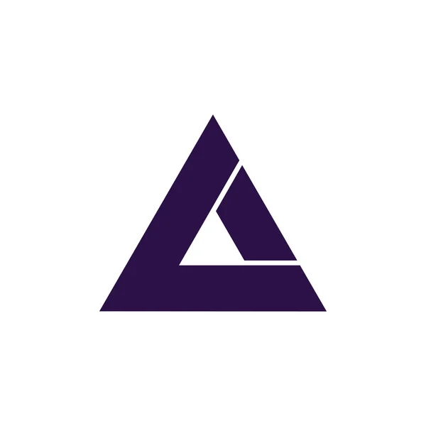 Abstracte letter AK eenvoudige driehoek geometrische logo — Stockvector