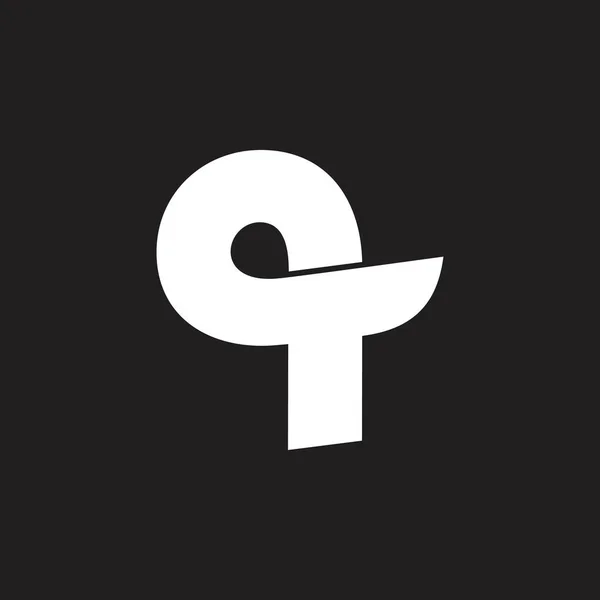 Carta q loop sobreposição vetor logotipo —  Vetores de Stock