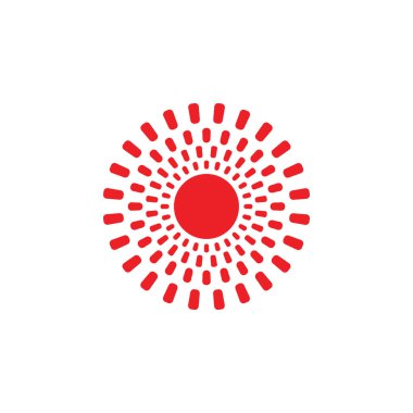 parlaklık ışınları güneş sembolü dekorasyon vektör