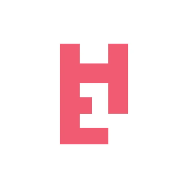 Letter ht простой вектор логотипа геометрической линии — стоковый вектор