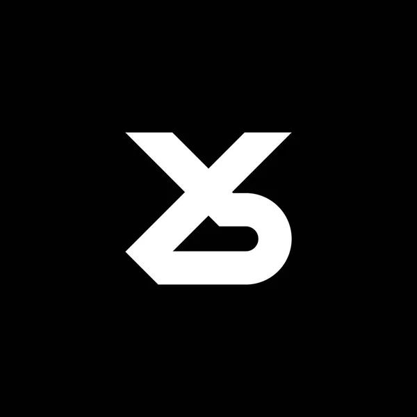 Lettre xb simple géométrique ligne logo vecteur — Image vectorielle