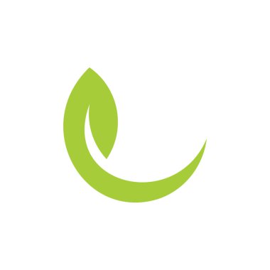 basit bir logo basit geometrik yaprak eğrileri hareket