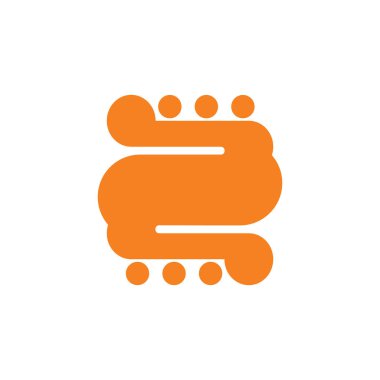 sayı 2 eğrileri geometrik noktalar logo vektör