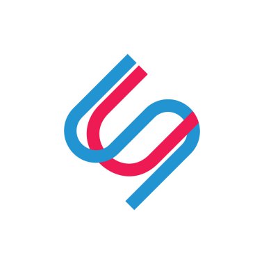 harfleri sc basit satır geometrik logo vektör